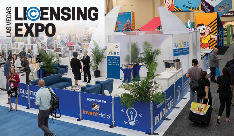 InventHelp's booth at the Licensing Expo in Las Vegas